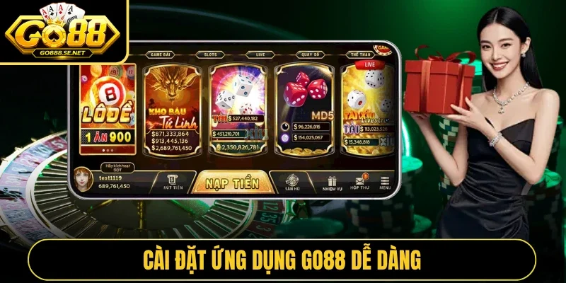 Cài đặt ứng dụng GO88 dễ dàng