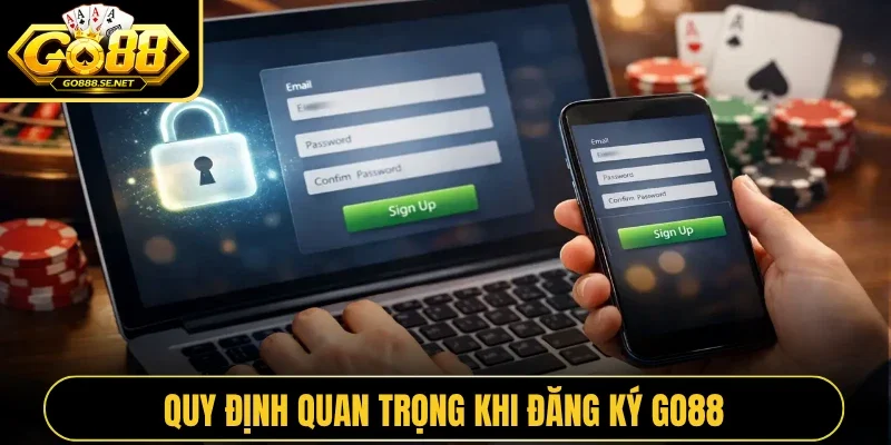 Quy định quan trọng khi đăng ký GO88 