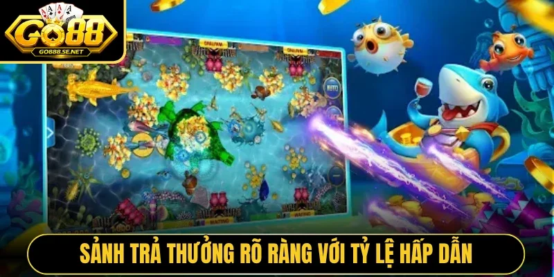 Sảnh trả thưởng rõ ràng với tỷ lệ hấp dẫn