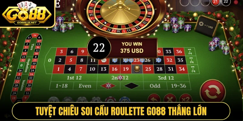 Tuyệt chiêu soi cầu Roulette GO88 thắng lớn
